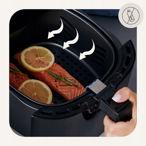 FRYTKOWNICA BEZTŁUSZCZOWA 7,7L 1800W AIR FRYER 9 PROGRAMÓW DUŻA POJEMNOŚĆ