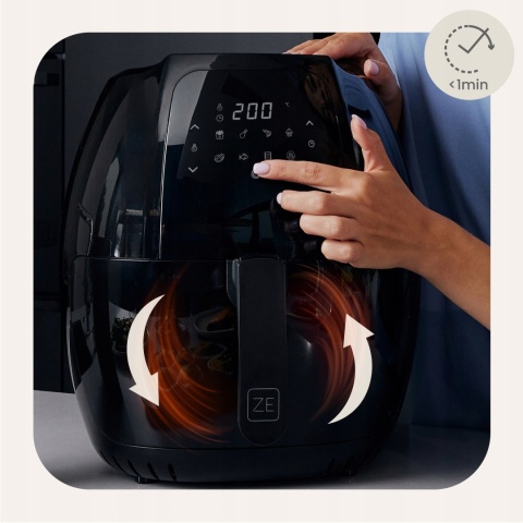 FRYTKOWNICA BEZTŁUSZCZOWA 7,7L 1800W AIR FRYER 9 PROGRAMÓW DUŻA POJEMNOŚĆ