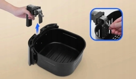 FRYTKOWNICA BEZTŁUSZCZOWA 7L 1900W Z LCD, 7 PROGRAMÓW I 360° CYRKULACJĄ