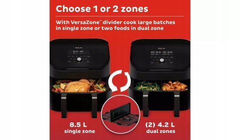 FRYTKOWNICA BEZTŁUSZCZOWA 8,5L VOTREX VERSA AIR FRYER 1700W Z 2 KOMORAMI