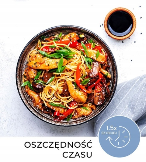 FRYTKOWNICA BEZTŁUSZCZOWA AIR ESSENCE SOLANO 6L, LCD, SMART HEATING 3D