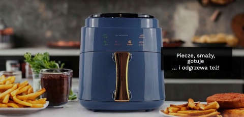 FRYTKOWNICA BEZTŁUSZCZOWA AIR ESSENCE SOLANO 6L, LCD, SMART HEATING 3D
