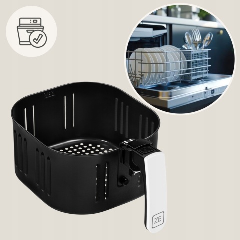 FRYTKOWNICA BEZTŁUSZCZOWA AIR FRYER 1800W, MISA 7,7L, KOSZ 6L, 9 PROGRAMÓW