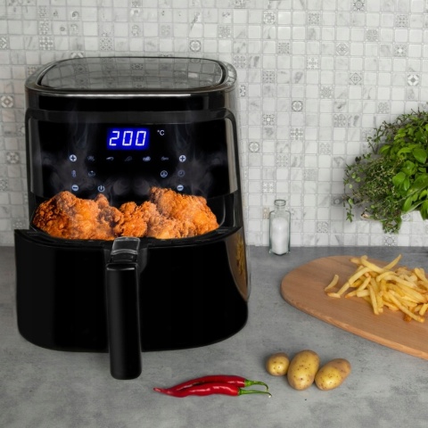 FRYTKOWNICA BEZTŁUSZCZOWA AIR FRYER XL 7L 1900W 7 PROGRAMÓW LCD DOTYKOWY