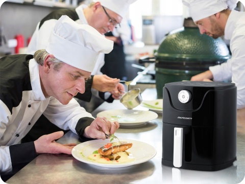 FRYTKOWNICA BEZTŁUSZCZOWA BERDSEN 1800W - ENERGOOSZCZOWA, INTUICYJNY TIMER