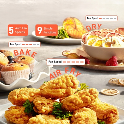 FRYTKOWNICA BEZTŁUSZCZOWA COSORI TURBO BLAZE 6L 1725W - 9 PROGRAMÓW LED