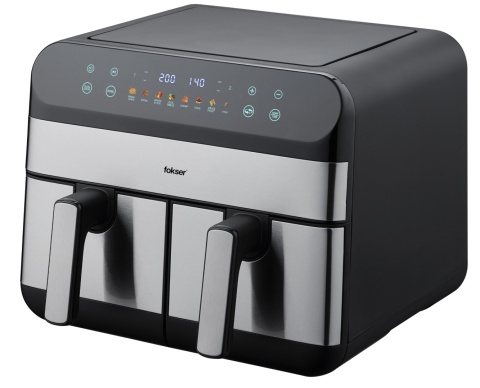 FRYTKOWNICA BEZTŁUSZCZOWA FOKSIER G11 AIRFRYER XXL 9L 2400W 12 PROGRAMÓW