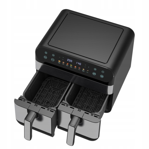 FRYTKOWNICA BEZTŁUSZCZOWA FOKSIER G11 AIRFRYER XXL 9L 2400W 12 PROGRAMÓW