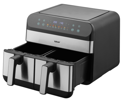 FRYTKOWNICA BEZTŁUSZCZOWA FOKSIER G11 AIRFRYER XXL 9L 2400W 12 PROGRAMÓW