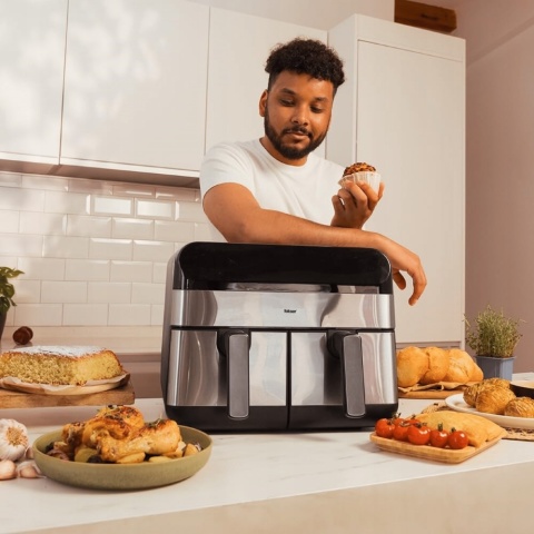 FRYTKOWNICA BEZTŁUSZCZOWA FOKSIER G11 AIRFRYER XXL 9L 2400W 12 PROGRAMÓW