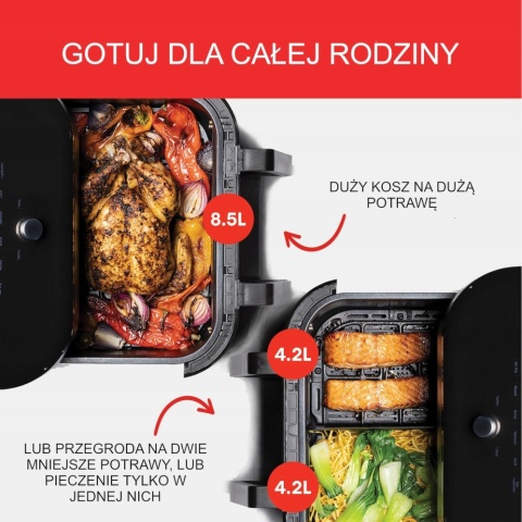 FRYTKOWNICA BEZTŁUSZCZOWA INSTANT VORTEX VERSAZONE CLEAR COOK 8,5L/2KOSZE