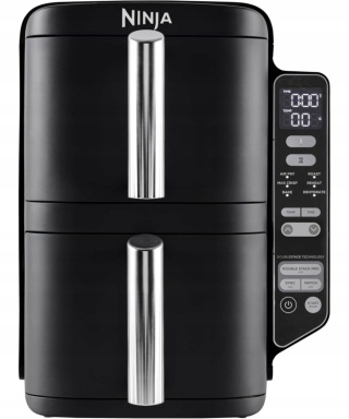 FRYTKOWNICA BEZTŁUSZCZOWA NINJA SL300EU 7,6L 2470W 2 KOMORY 6 TRYBÓW SYNC