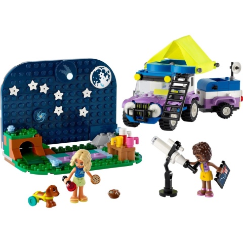 LEGO FRIENDS 42603 - KAMPER Z MOBILNYM OBSERWATORIUM I TOREBKĄ PREZENTOWĄ
