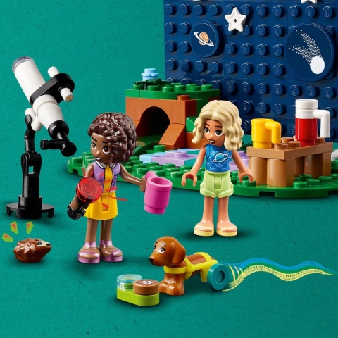 LEGO FRIENDS 42603 - KAMPER Z MOBILNYM OBSERWATORIUM I TOREBKĄ PREZENTOWĄ