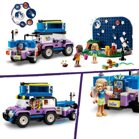 LEGO FRIENDS 42603 - KAMPER Z MOBILNYM OBSERWATORIUM I TOREBKĄ PREZENTOWĄ