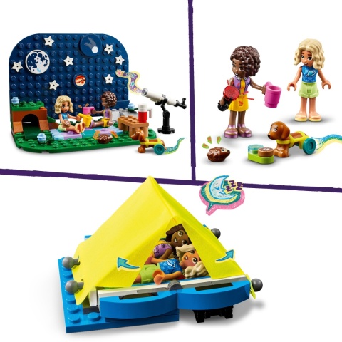 LEGO FRIENDS 42603 - KAMPER Z MOBILNYM OBSERWATORIUM I TOREBKĄ PREZENTOWĄ