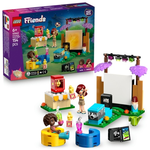 LEGO FRIENDS 42642 MARATON FILMOWY - Z PROJEKTOREM I POPCORNEM, MINIFIGURKI