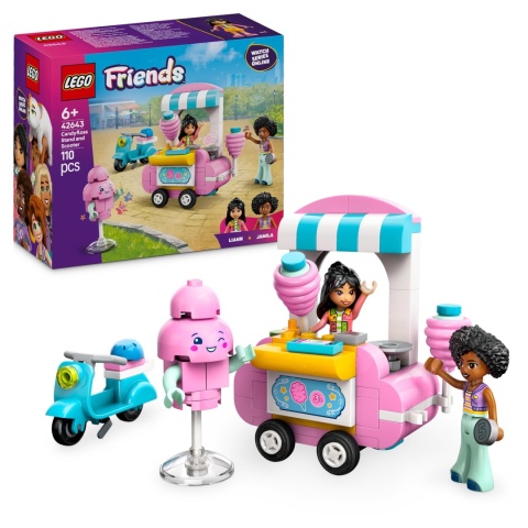 LEGO FRIENDS 42643: STOISKO Z WATĄ CUKROWĄ I SKUTER - ZABAWA I KREATYWNOŚĆ