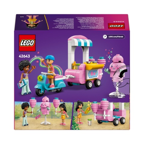 LEGO FRIENDS 42643: STOISKO Z WATĄ CUKROWĄ I SKUTER - ZABAWA I KREATYWNOŚĆ