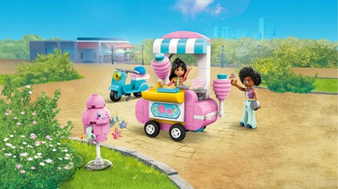 LEGO FRIENDS 42643 STOISKO Z WATĄ CUKROWĄ I SKUTEREM - 110 ELEMENTÓW +6 LAT