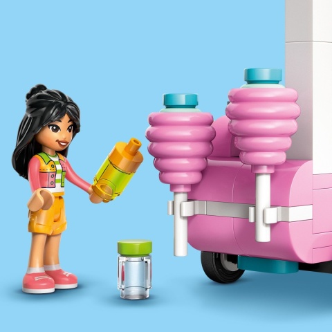 LEGO FRIENDS 42643: STOISKO Z WATĄ CUKROWĄ, SKUTER I 2 MINILALECZKI ZABAWKA