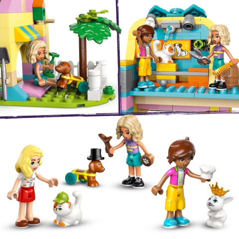 LEGO FRIENDS 42650 SKLEP Z AKCESORIAMI DLA ZWIERZĄT: MINIFIGURY I ZWIERZĘTA