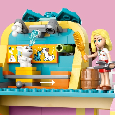 LEGO FRIENDS 42650 SKLEP Z AKCESORIAMI DLA ZWIERZĄT: MINIFIGURY I ZWIERZĘTA