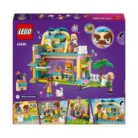 LEGO FRIENDS 42650 SKLEP Z AKCESORIAMI DLA ZWIERZĄT: MINIFIGURY I ZWIERZĘTA