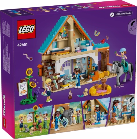 LEGO FRIENDS 42651 KOŃ I LECZNICA DLA ZWIERZĄT 428 ELEMENTÓW +7 LAT ZABAWA