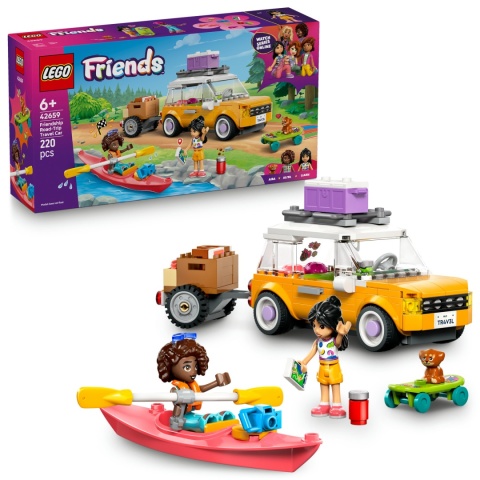 LEGO FRIENDS SAMOCHODOWA WYCIECZKA PRZYJACIÓŁEK 220 ELEM. Z LIANN I ALIĄ
