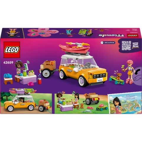LEGO FRIENDS SAMOCHODOWA WYCIECZKA PRZYJACIÓŁEK 220 ELEM. Z LIANN I ALIĄ