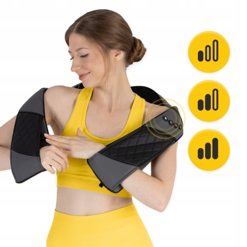 MASAŻER MASUJĄCY GRZEJĄCY ELEGANCKA TORBA ZESTAW SZYI KARKU SHIATSU LUXURY+