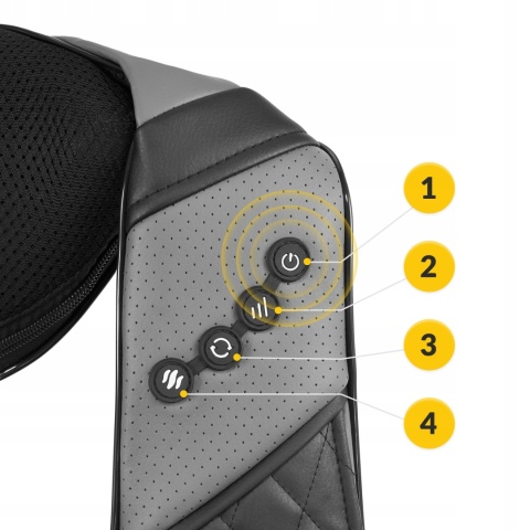 MASAŻER MASUJĄCY GRZEJĄCY ELEGANCKA TORBA ZESTAW SZYI KARKU SHIATSU LUXURY+