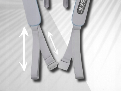 MASAŻER PODGRZEWANY KOŁNIERZ PAS MASUJĄCY ALPHA DO SZYI KARKU CIAŁA PLECÓW