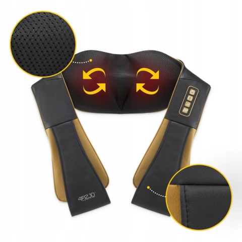 MASAŻER PODGRZEWANY PAS MASUJĄCY SHIATSU PRO + DO SZYI KARKU PLECÓW CIAŁA