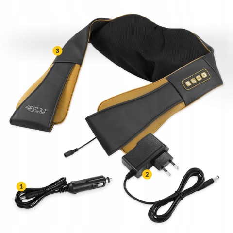 MASAŻER PODGRZEWANY PAS MASUJĄCY SHIATSU PRO + DO SZYI KARKU PLECÓW CIAŁA