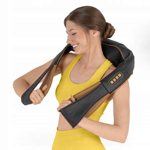 MASAŻER PODGRZEWANY PAS MASUJĄCY SHIATSU PRO + DO SZYI KARKU PLECÓW CIAŁA