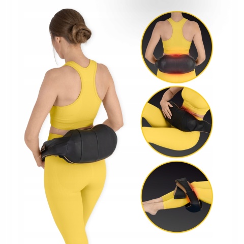 MASAŻER PODGRZEWANY PAS MASUJĄCY SHIATSU PRO + DO SZYI KARKU PLECÓW CIAŁA