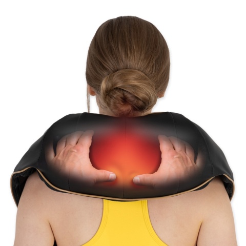 MASAŻER PODGRZEWANY PAS MASUJĄCY SHIATSU PRO + DO SZYI KARKU PLECÓW CIAŁA