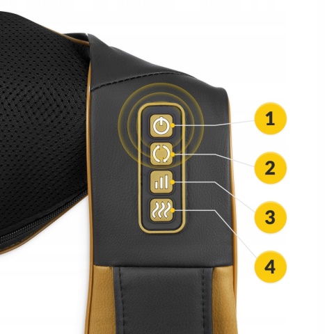 MASAŻER PODGRZEWANY PAS MASUJĄCY SHIATSU PRO + DO SZYI KARKU PLECÓW CIAŁA