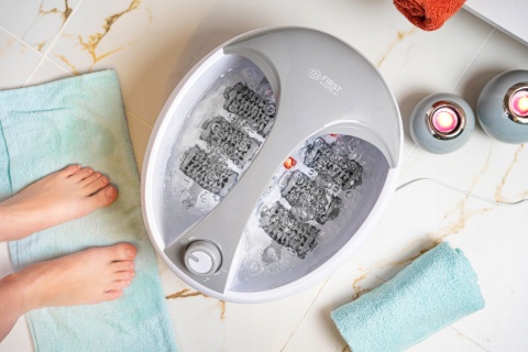 Masażer do stóp first austria PODGRZEWANIE WIBRACJE + BĄBELKI, HYDROMASAŻER