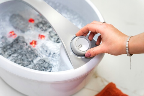 Masażer do stóp first austria PODGRZEWANIE WIBRACJE + BĄBELKI, HYDROMASAŻER