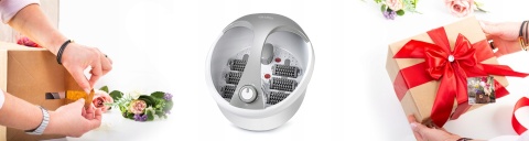 Masażer do stóp first austria PODGRZEWANIE WIBRACJE + BĄBELKI, HYDROMASAŻER