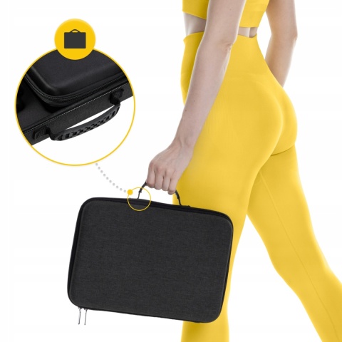 PISTOLET DO MASAŻU MASSAGE GUN + GŁOWICA PODGRZEWANA, ROZLUŹNIENIE MIĘŚNI