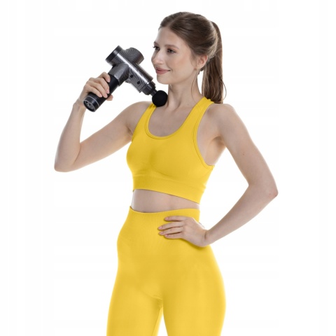 PISTOLET DO MASAŻU MASSAGE GUN + GŁOWICA PODGRZEWANA, ROZLUŹNIENIE MIĘŚNI