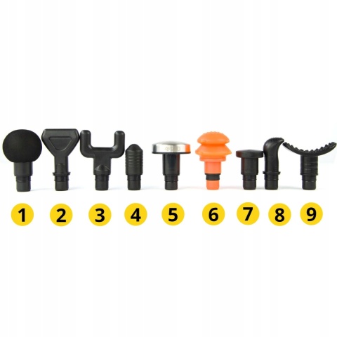 PISTOLET DO MASAŻU MASSAGE GUN + GŁOWICA PODGRZEWANA, ROZLUŹNIENIE MIĘŚNI