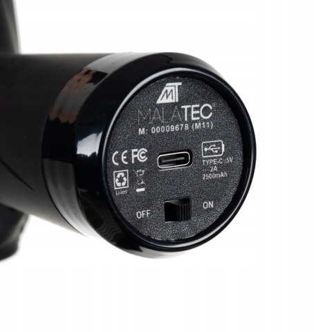 Pistolet do Masażu Masażer Wibracyjny 12 Końcówek Gun Mocny do Ciała Plecó