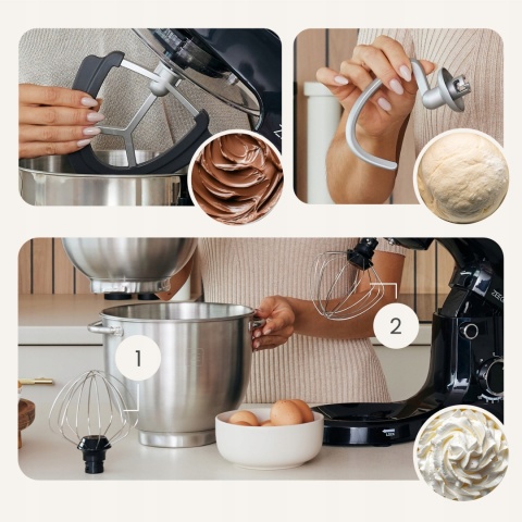 ROBOT KUCHENNY PLANEET TRIO 3 MISY 5,2L POKRYWA 10W1 ROTACJA PLANETARNA