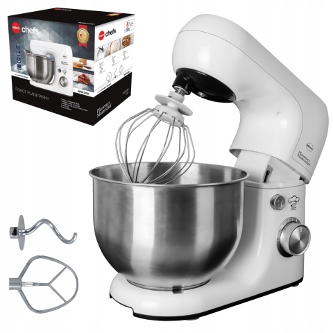 ROBOT KUCHENNY PLANETARNY ELDOM WRK1200 1500W CZERWONY 5L INOX 3W1 8 STOPNI