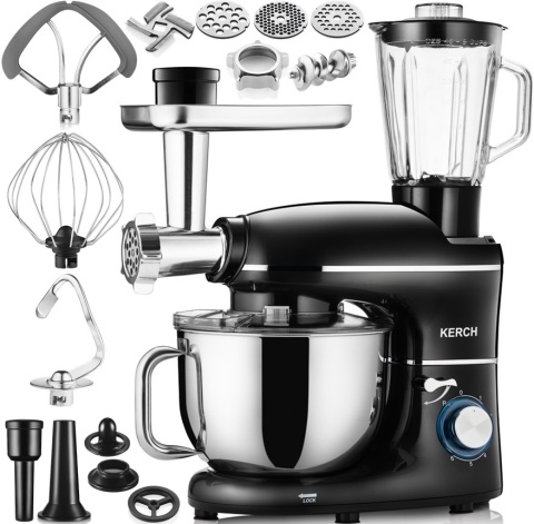 ROBOT KUCHENNY PLANETARNY KERCH ROTARY 6,2L 4000W MOCNY Z METALOWYM NAPĘDEM